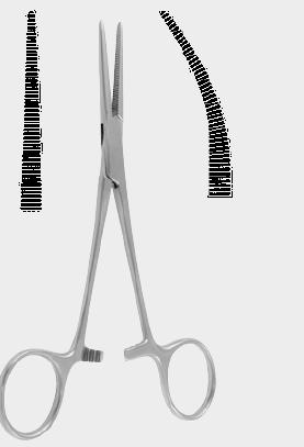 КРАЙЛ (CRILE), кровоспинний затискач, 14 см (cm), прямий, титан